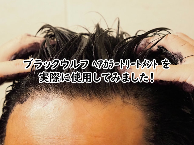 ブラックウルフ ヘアカラートリートメントを実際に使用してみた