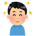 髪の健康な男性