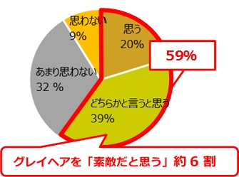 グレイヘアを素敵だと思いますか？