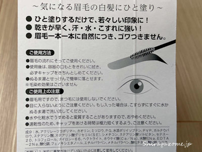 ビナ薬粧 メンズ眉墨の使い方